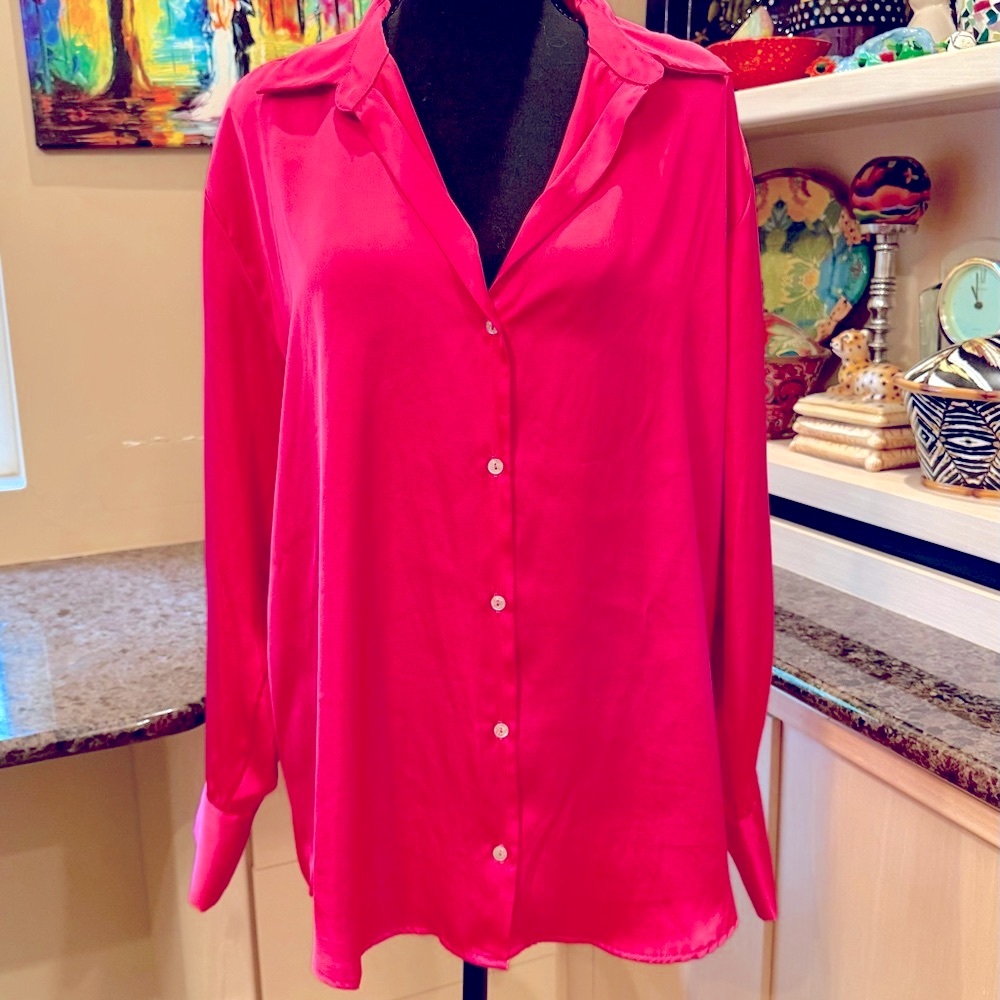 Zara Vibrant Pink Top
